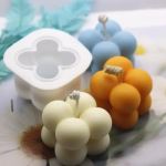 Nauja burbulinio kubo žvakių silikoninė forma 3D aromaterapinio gipso žvakė rankų darbo kepimui &scaron;okolado desertui torto forma įrankis