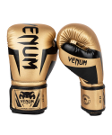 VENUM Bokso pir&scaron;tinės ELITE BOXING GLOVES x Pir&scaron;tinės Boksas Kikboksas Fitnesas (Auksinis juodas) VENUM-1392-449 //Sparringas (14oz)