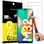 2 vienetų grūdintas stiklas Samsung M32 (6.4 ) Ekrano apsauga 9H Kietumas Atsparus įbrėžimams skaidri