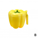 4 viename prieskonių saugykla su &scaron;auk&scaron;tu pipirų prieskonių plastikiniam indeliui Creative Chili Shape kepsnių prieskonių virtuvės maisto dėžutė