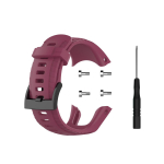 Tinka Suunto 5 vienos spalvos silikoninis dirželis i&scaron;maniojo laikrodžio apyrankė madinga patvari apyrankė su įrankiais laikrodžio priedai For Suunto 5 rožinė raudona spalva