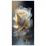 Fantazija Balta Gėlė Peizažas Kalnų Kri&scaron;tolas Paveikslas 5D Pasidaryk pats Deimantinė Tapyba Mozaika Gėlė Siuvinėjimas Didelio dydžio kryželiu Full Round 40x80CM