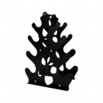 4 pakopų hantelių stovas, didelio stiprumo svorių stovas su rankena, vietą taupantis A formos metalinis namų sporto salės treniruočių hantelių laikiklis juoda