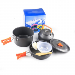 Lauko stovyklavimo indų rinkinys: Puodai, Virduliai ir Stalo reikmenys Pot + Pan + Kettle + Accessories