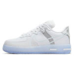 Nike Air Force 1 React QS Balti Lediniai Unisex Kedai &Scaron;viesiai Kauliniai Lino spalvos su Cukrinės Rožinės spalvos akcentais CQ8879-100 38.5