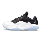 Air Jordan 11 CMFT Low GS Balti Juodi Vaikų Sportbačiai Ghost-Green Metallic-Silver CZ0907-104 36.5