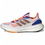 Adidas PureBoost 22 Heat.RDY Balti Mėlyni Oranžiniai Vyri&scaron;ki Sportbačiai Cloud-White Night-Metallic Lucid-Blue GY4706 40⅔