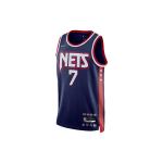 Nike NBA 75-mečio jubiliejaus retro krep&scaron;inio mar&scaron;kinėliai gerbėjų versija Kevin Durant #7 vyri&scaron;ki vir&scaron;ūnės tamsiai mėlyni DB4018-492 M