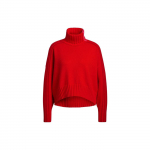 Adidas X Ivy Park bendro prekės ženklo megztinis su &scaron;onine juosta ir auk&scaron;tu kaklu vyrams vir&scaron;utiniai drabužiai raudonas HH7299 M