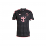 Adidas Inter Miami CF 23/24 i&scaron;vykos greitai džiūstanti futbolo apranga, žaidėjo versija vyri&scaron;ki vir&scaron;utiniai drabužiai juoda IS4874 XXL