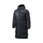 Li Ning Color Block ilga pūkinė striukė su gobtuvu Unisex vir&scaron;utiniai drabužiai Juoda AYMT025-1 S