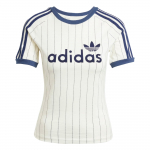 adidas Moteri&scaron;ki tiesinės grafikos Cali mar&scaron;kinėliai Off White/Night Indigo Moterims Gatvės stilius JC7705 XS