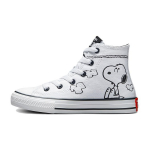 Converse Peanuts X Chuck Taylor All Star Auk&scaron;takulniai Drobės Batai Vaikams Sportbačiai Balti Juodi A01869C 29
