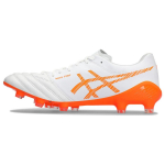 Asics Ds Light X-Fly 5 Dirbtinės dangos Hg (Guminės trumpos smeigės) Smūgius sugeriantys kvėpuojantys futbolo bateliai Vyri&scaron;ki futbolo bateliai Balti Oranžiniai 1101A047-102 42.5