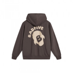 Li Ning Bad Penkių raidžių spaudinys Laisvo kirpimo džemperis su gobtuvu Unisex Džemperiai Anglies ruda AWDT869-3 4XL