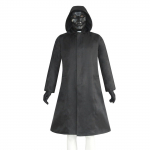 Vaiki&scaron;kas juodas Cosplay paltas ilgomis rankovėmis 150 juoda