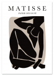 Plakat henri matisse czarna postać 30x40 cm