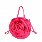 Pečių krep&scaron;ys Sankabos krep&scaron;ys 3D rožės formos Crossbody krep&scaron;ys Rankinė Madingas tote krep&scaron;ys Banketinis Prom Vestuvių vakarinis krep&scaron;ys Kar&scaron;tai rožinis juoda