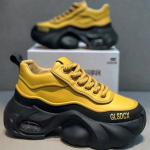 2025 Dizainerio stiliaus vyri&scaron;ki batai Rudens Žiemos Patogūs Vyri&scaron;ki Storo Pado Sportbačiai Madingi Laisvalaikio Batai Sportiniai Treniruokliai Tenis 44 geltona