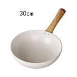 30 cm keraminė nelipni keptuvė Wok keptuvė namams kepsniams, blynams kepti, indukcinei viryklei, dujinei viryklei, puodas virtuvės indai