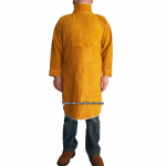 Karvės odos suvirintojo striukė: Atsparus kar&scaron;čiui, Apsaugantis nuo nudegimų, Apsauga nuo lankinio suvirinimo, Izoliuota oda suvirintojams.