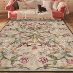 Boho stiliaus turki&scaron;kas tradicinis gėlių ra&scaron;to kilimas, skalbiamas, neslystantis, didelis, sendingalio efektas, kilimas svetainei, miegamojo dekoravimui 60*90cm gray