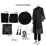 Suaugusių Berniukų Jinu Kpop Demonas Medžiotojų Cosplay Saja Berniukų Kostiumas Kaukė Uniforma Skrybėlė Idol Vaidmenų Žaidimo Apranga Helovinas Karnavalo Kostiumas Adult XS black