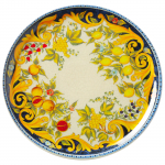 Juoda lentelė Napoli patvarus porcelianinis picos lėk&scaron;tė, skersmuo 33 cm - RINKINYS 6 vnt.