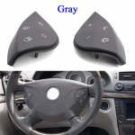Automobilio LHD RHD daugiafunkcis vairo valdymo mygtuko dangtelis skirtas Mercedes Benz E Class W211 E300 E320 E350 E400 pilka spalva