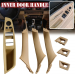 Car Accessories ABS Inner Door Handle Panel Pull Trim Cover For BMW 5 series F10 F11 520d 530d 535i 550i 51417225857 Beige-Left