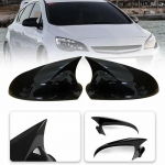 For Vauxhall Astra Opel Astra J mk6 Sedan Hatchback Bat Mirror Cover 2010-2015 M style Side Wing Mirror Cover Caps Add on Pair Glossy Black
