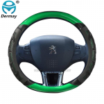 for Peugeot 208 208 GT e208 I II 2012~2023 Car Steering Wheel Cover Silica Gel PU Leather Non-slip Massage Auto Accessories B-Sliver
