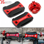 DUCATI Hypermotard Monster 796 795 696 695 821 Motociklo CNC Priekinės Sankabos Stabdžių Skysčio Rezervuaro Dangtelis Variklio Kam&scaron;tis Alyvos 1pc Engine Plug Gold