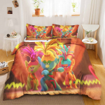 Trolių Anime Patalynės Komplektas Antklodės Užvalkalas 1009 Poliesteris Tinka Vaikams Ir Suaugusiems 3 Dalių Komplektas 90x200cm