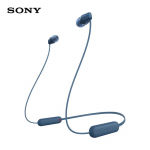 Sony WI-C100 Belaidės Bluetooth ausinės su kaklo juosta &scaron;viesiai mėlyna spalva