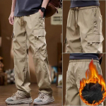 Vyri&scaron;kos krovininės kelnės žieminės kelių ki&scaron;enių lauke bėgiojimo žygiams tiesios kelnės XL