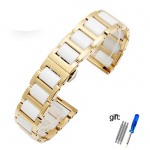 Rossini DW Armani Huawei B5 B6 Fine Steel Ceramic Moteri&scaron;kam Laikrodžiui 14mm 16mm 17mm 18mm 19mm 20mm 21mm 22m Apyrankė 12mm