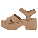 UGG New Heights Suede Vienos juostelės Basutės 7.6cm Moteri&scaron;kos Rudos 1167475-MDSD 38