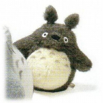 Studio Ghibli Mano kaimynas Totoro Didysis Totoro Tamsiai pilkas Didelis pliu&scaron;inis žaislas Auk&scaron;tis 27cm