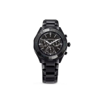 &bdquo;Swarovski&ldquo; laikrodis, kvarcinis mechanizmas, nerūdijančio plieno juosta, 39 mm juodas ciferblatas, 50 m atsparumas vandeniui, unisex laikrodžiai 5641393 Black Dial