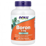 NOW Foods Boras 3mg Vegani&scaron;kos kapsulės, 250 vnt. 250 pcs - 1 ea