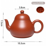 85 ml Yixing violetinio molio arbatinukai Garsių menininkų rankų darbo kriau&scaron;ės formos mažos talpos arbatinukas virdulys Kinų Zisha arbatos rinkinys Arbatiniai