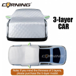Automobilio uždangalai Apsauga nuo kru&scaron;os Pusiau uždangalas Apsauginis lauko tentas Apsauga nuo saulės Apsauga nuo kru&scaron;os Lauko vandeniui atsparus Universalus Priekinio stiklo Dulkių 3 Layers CAR Thin