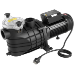 Baseino siurblys, 3000W, 35 000 L/H Maksimalus srautas, Vienos spartos baseino siurblys, AC 220-240V, 2860 RPM, 19 m Maksimalus kėlimo auk&scaron;tis, su 24 valandų laikmačiu ir filtro krep&scaron;eliu, skirtas