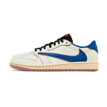Travis Scott X Jordan Air Jordan 1 Vintažiniai krep&scaron;inio batai Unisex žemi juodi DZ4137-700(Team723-) 44 white