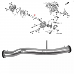 VANDENS SIURBLIO AU&Scaron;INIMO SKYSČIO JUNGIAMASIS VAMZDELIS 94-01 ACURA INTEGRA Honda CIVIC SI CRV Del S SLS 19505-P30-000 19505P30000 19505-PR4-A00