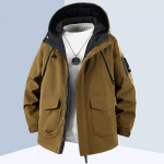 Didelio dydžio 4XL-11XL didelio dydžio vyri&scaron;kos striukės, atsparios vandeniui, su gobtuvu 6XL（95kg-105kg） chaki