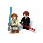 Individualūs Lego Anakin Skywalker Obi-Wan Kenobi Dvigubi Mustafaro Minifigūrėlės Žaislai Dovana G