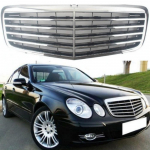 Priekinio buferio grotelės Mercedes Benz 2118801783 E-Class W211 E320 E220 2007-2009 Style 1 gray