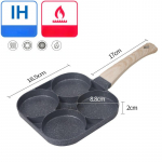 1 vnt. 4 skylučių 2 skylučių keptuvė, omletinė keptuvė Nelipni blynų kepsniai, kiau&scaron;inių kepimo kumpio keptuvės pusryčių gaminimo aparatas